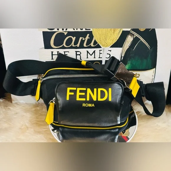 🔥 FENDI BELTBAG BUMBAG CROSSBODY BAG w/ Dust Bag Size W 11” X H 5.5” - Picture 12 of 17